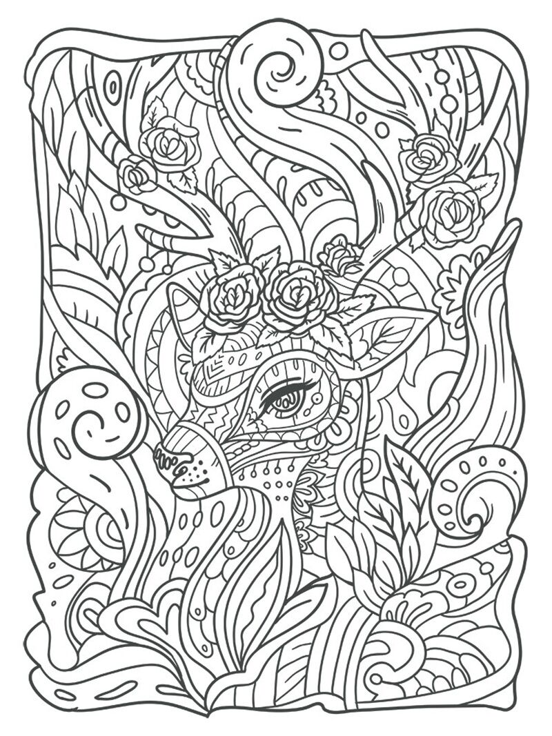 Artdeco Desenli Tuvaller Tabiat 30x40 Cm Geyik Yavrusu