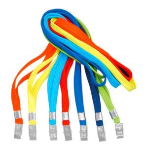 Mapi Klipsli-Polyester Dokunma Kart Askı İpi Açık Mavi 5 Adet