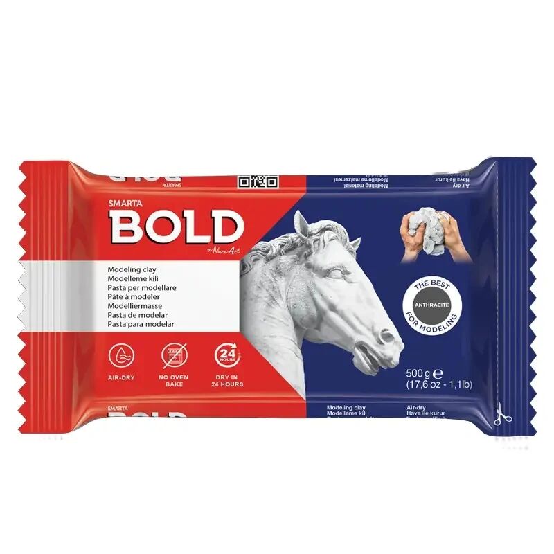 Nureart Smarta Bold Taş Antrasit 500 G Seramik Kili