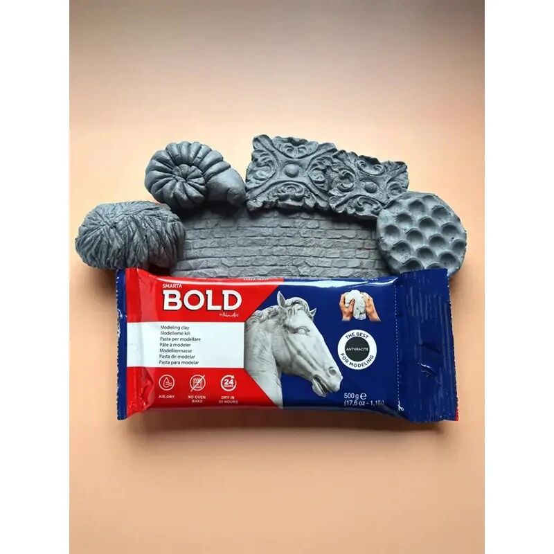 Nureart Smarta Bold Taş Antrasit 500 G Seramik Kili