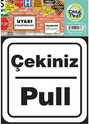 Crea Etiket Unıqo Uyarı Etiketi - Girilmez İşareti