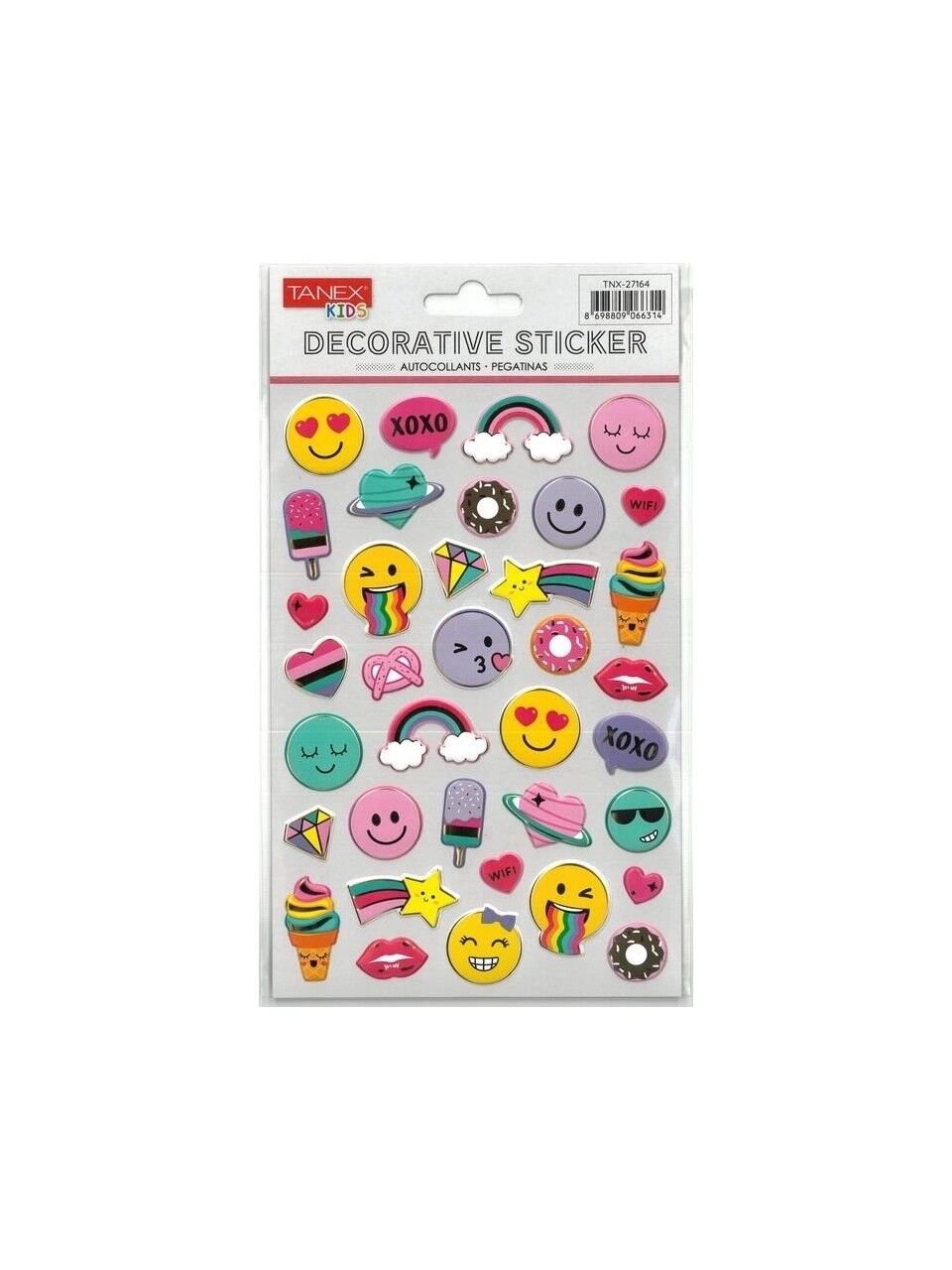 Tanex Tnx-27164 Puffy Renkli Yüzler Serisi