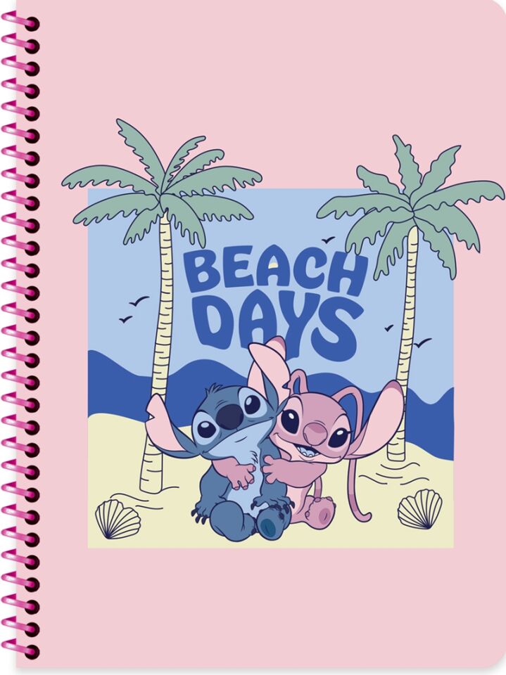 Keskin Lilo&Stitch 16,5x22,5 Spiralli Karton Kapak Defter 80 Çizgili Yaprak
