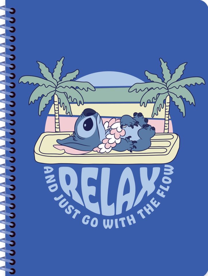 Keskin Lilo&Stitch 16,5x22,5 Spiralli Karton Kapak Defter 80 Çizgili Yaprak