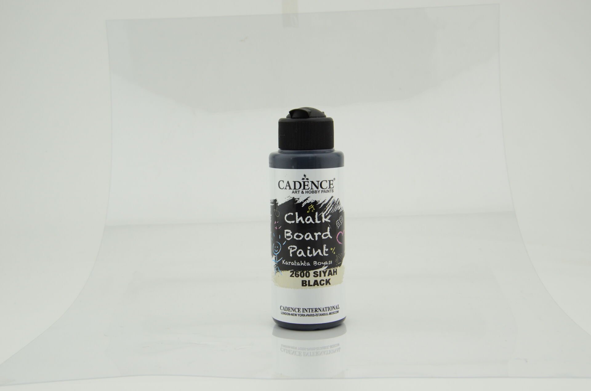 Cadence Kara Tahta Boyası 2600 Siyah 120 Ml