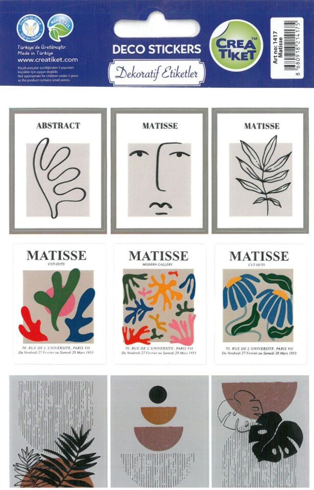 Crea Kabartmalı Sticker Matisse