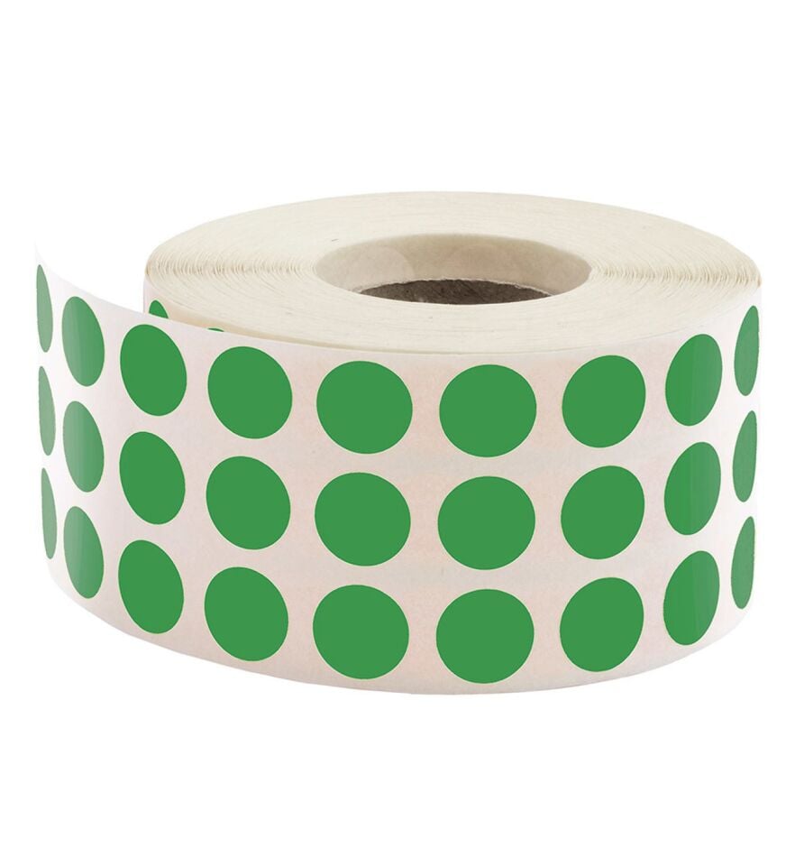 Tanex 10 Mm Yeşil Nokta Etiketi 5000 Li