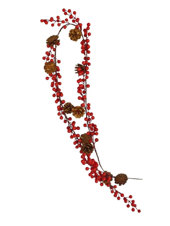 Astaş Kozalakli Berryli Garland 150 Cm