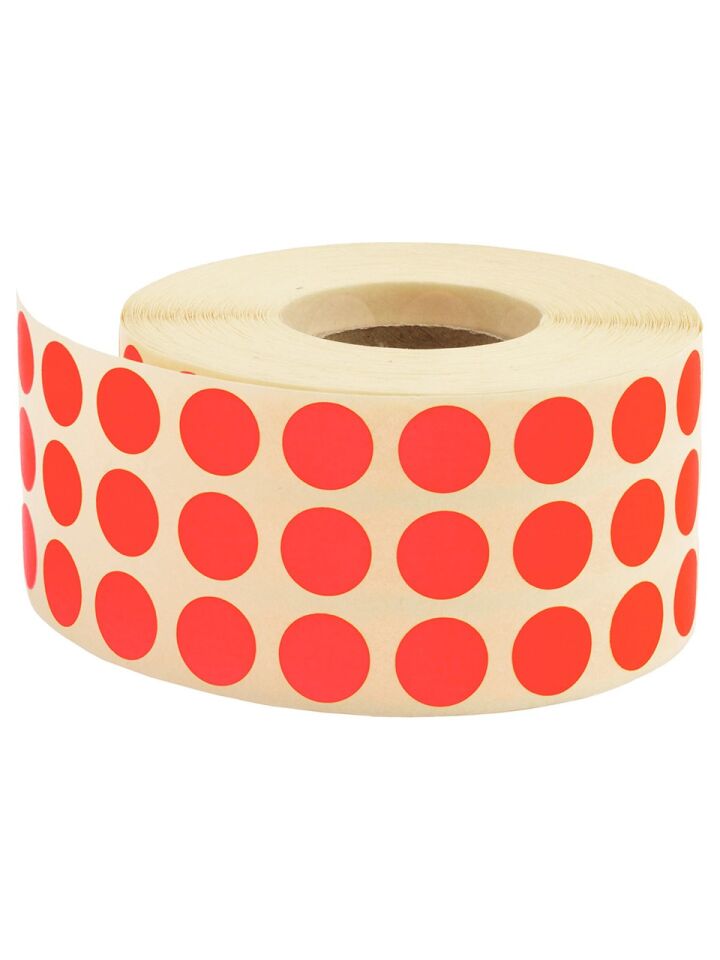 Tanex 10 Mm Kırmızı Nokta Etiketi 5000 Li