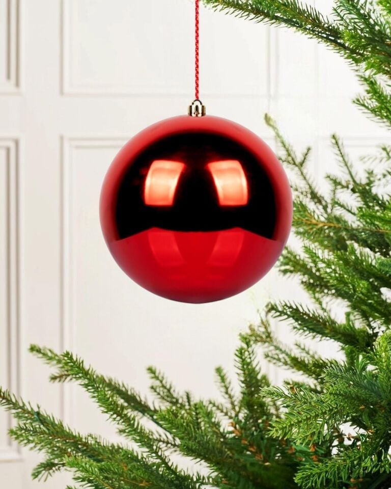 Astaş Yılbaşı Topu 15 Cm Kirmizi