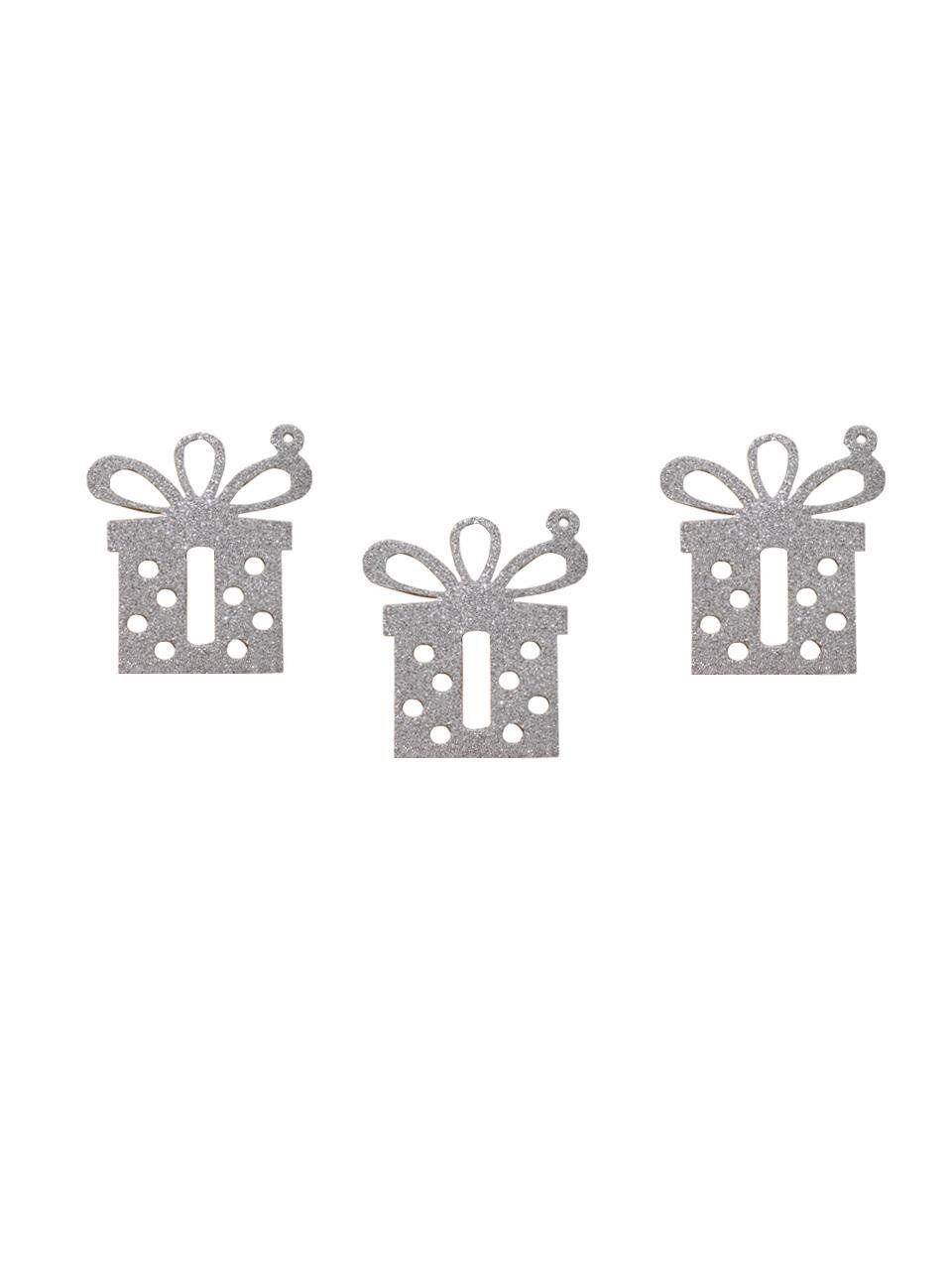 Astaş Yapışkanlı Simli Hediye Paketi 6 Li Gümüş