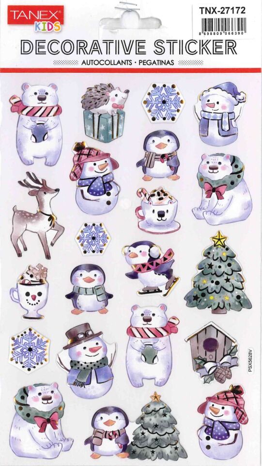 Tanex Tnx-27172 Puffy Yılbaşı Hayvanları Serisi