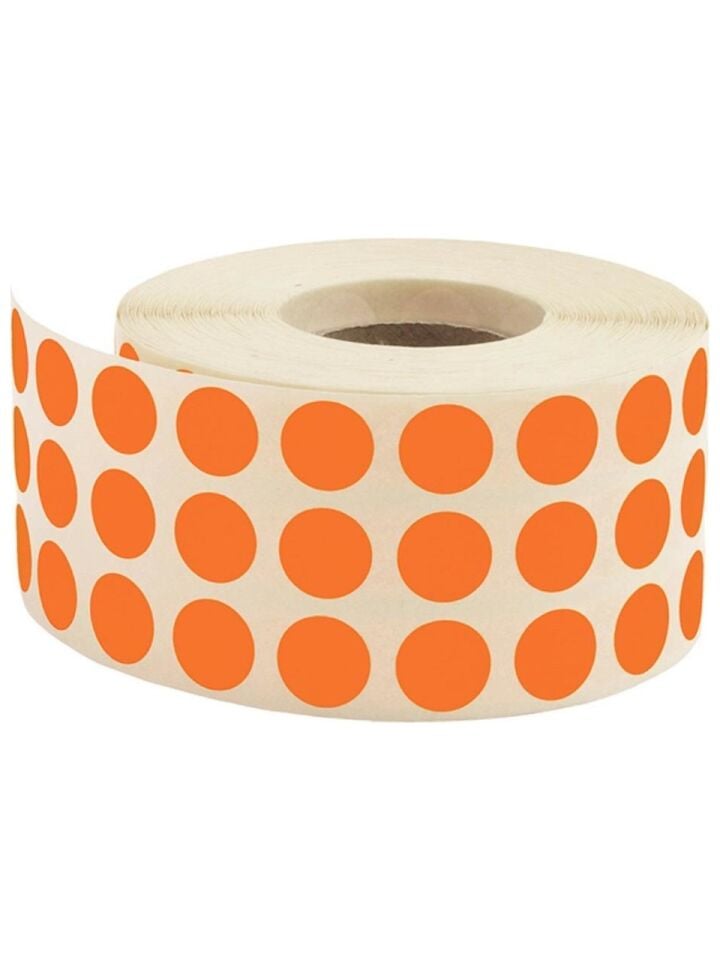 Tanex 10 Mm Turuncu Nokta Etiketi 5000 Li