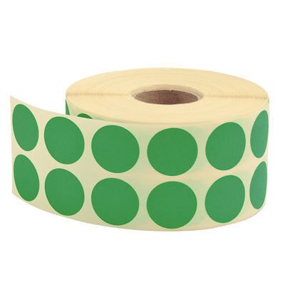 Tanex 25 Mm Yeşil Nokta Etiketi 2500 Lü