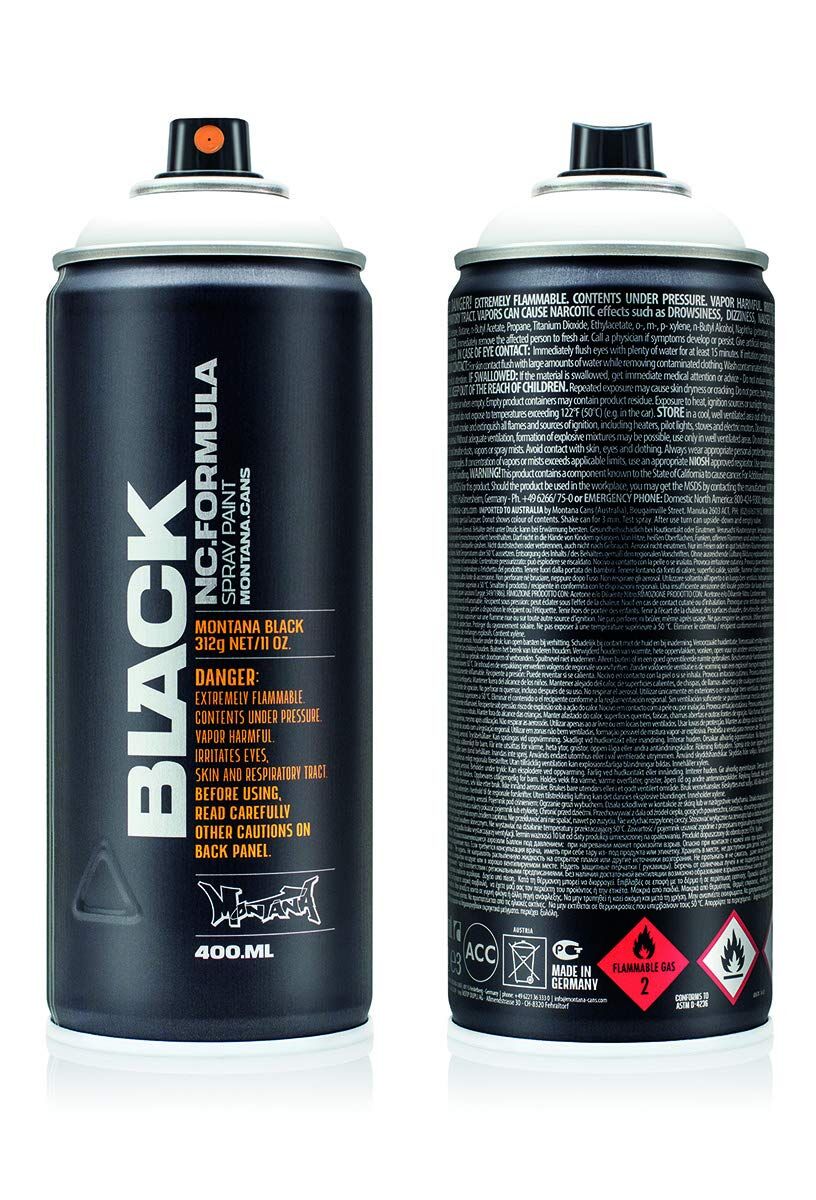 Montana Black Sprey Boya 400 Ml Snow White BLK9100