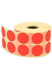 Tanex 25 Mm Kırmızı Nokta Etiketi 2500 Lü