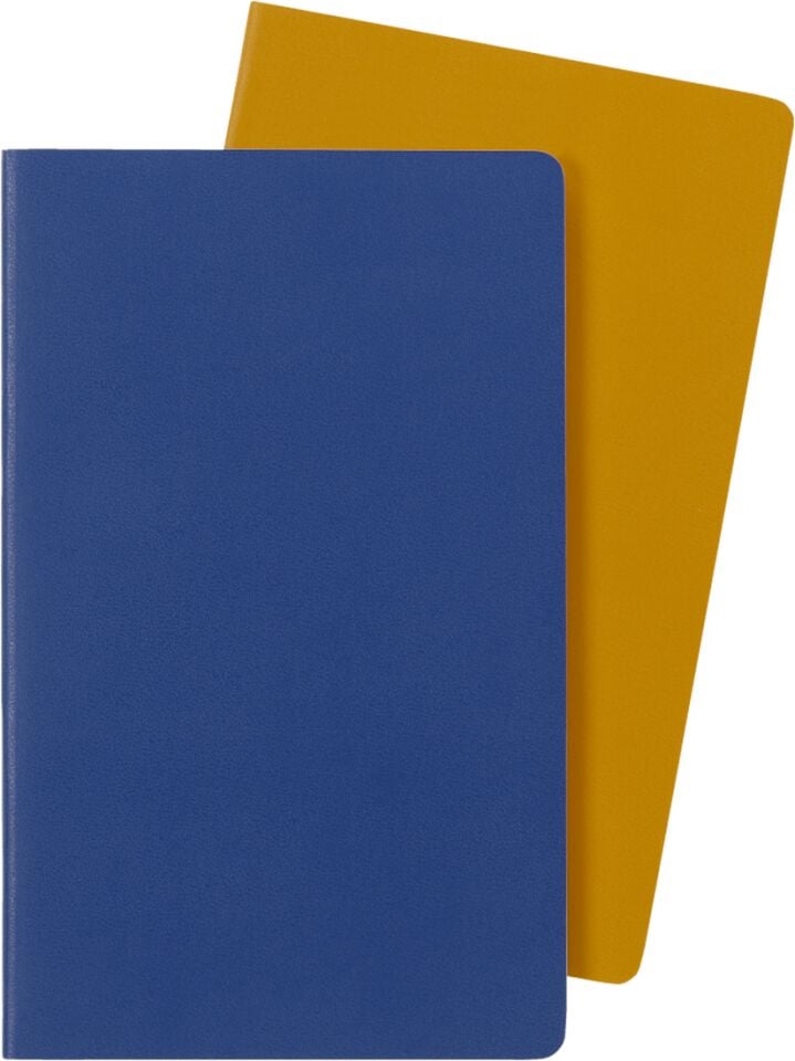 Moleskine Volant Jnls Lg Pla Forget Blue Amber Ylw