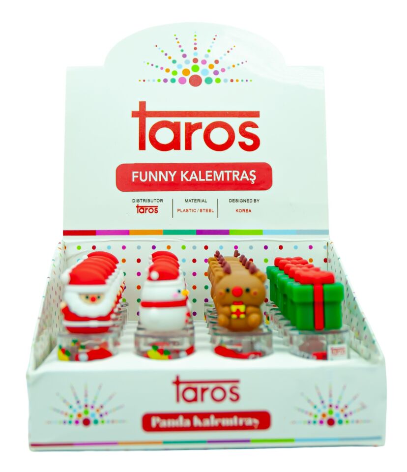 Taros Unick Color Yılbaşı Figürlü Kalemtraş