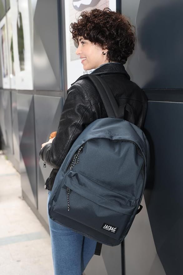 Jacbag Classic Tek Bölmeli Sırt Çantası Gri