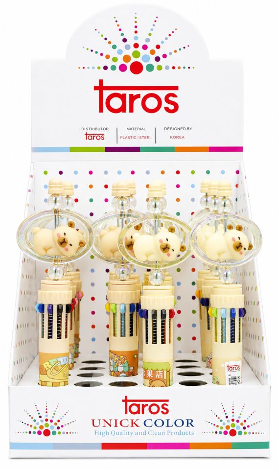 Taros Unick Color Tükenmez Kalem Halkalı Capybara 10 Renk