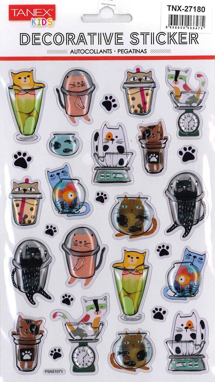 Tanex Tnx-27180 Puffy Şapşik Kediler Serisi