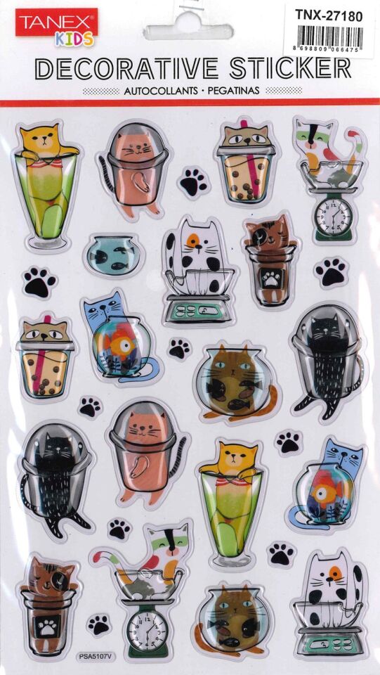 Tanex Tnx-27180 Puffy Şapşik Kediler Serisi