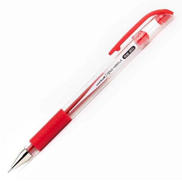 Uniball Signo Needle 0.38 İğne Uçlu Jel Kalem Kırmızı