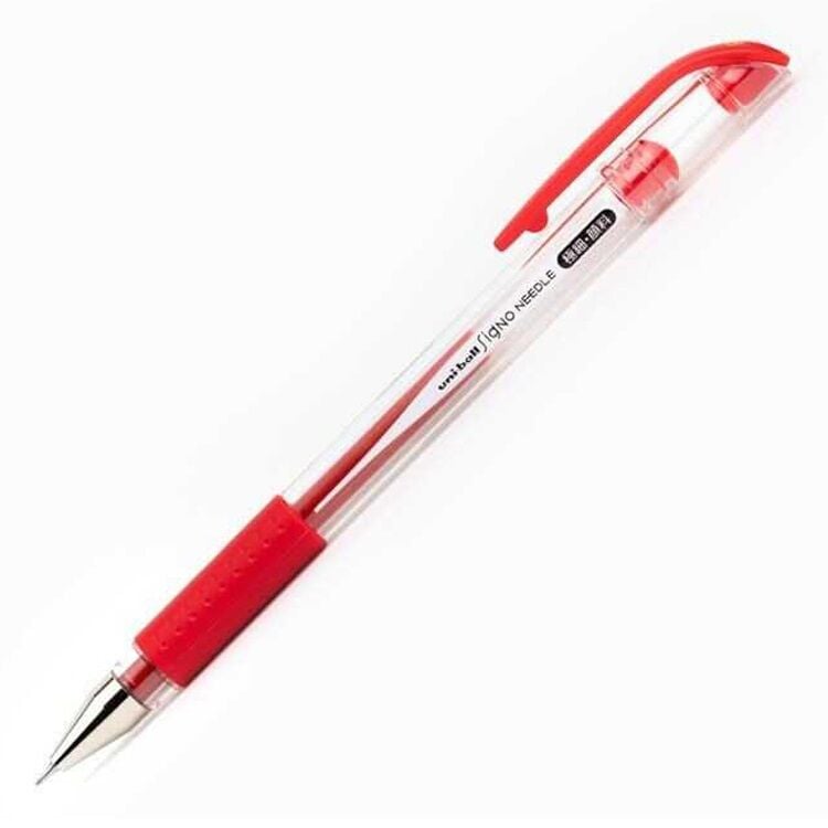 Uniball Signo Needle 0.38 İğne Uçlu Jel Kalem Kırmızı