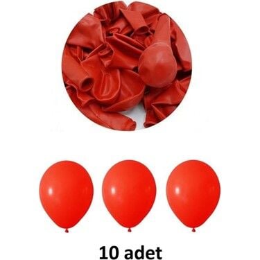 Balon Kırmızı 12'' 10 Lu Paket