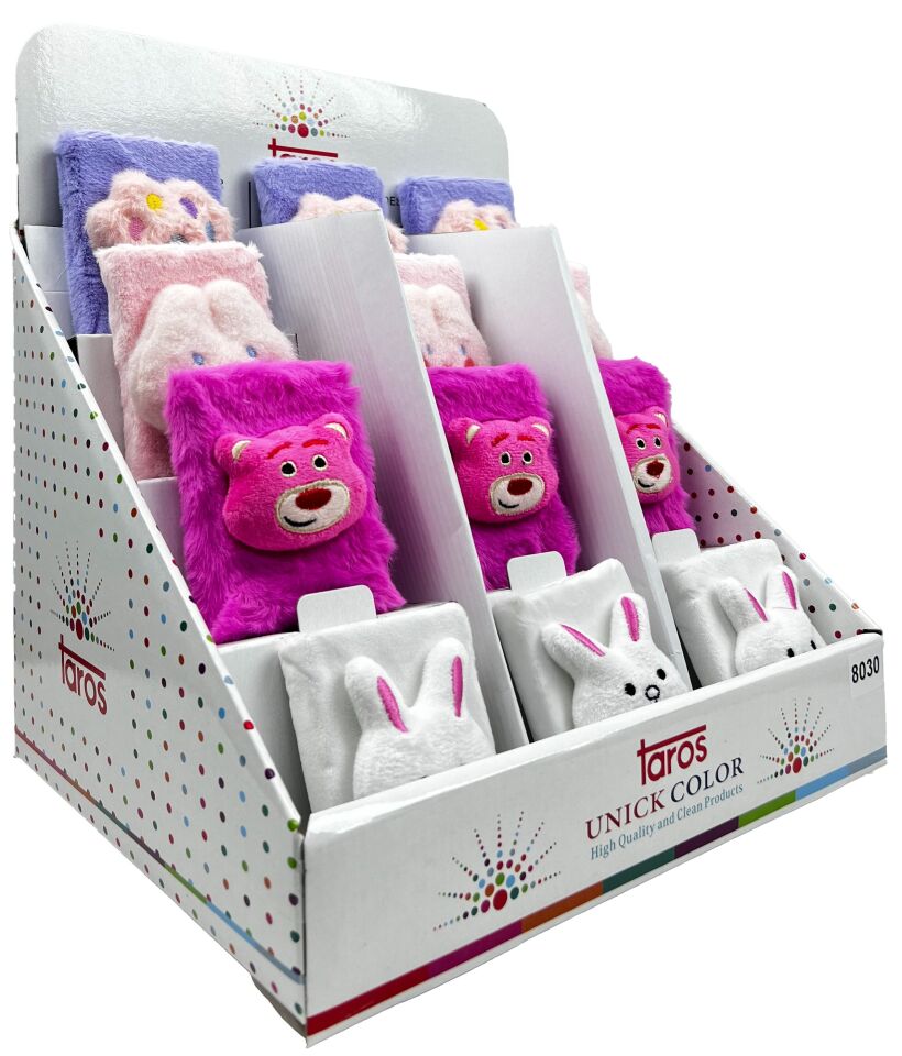 Taros Unick Color Peluş Kafalı Hatıa Defteri