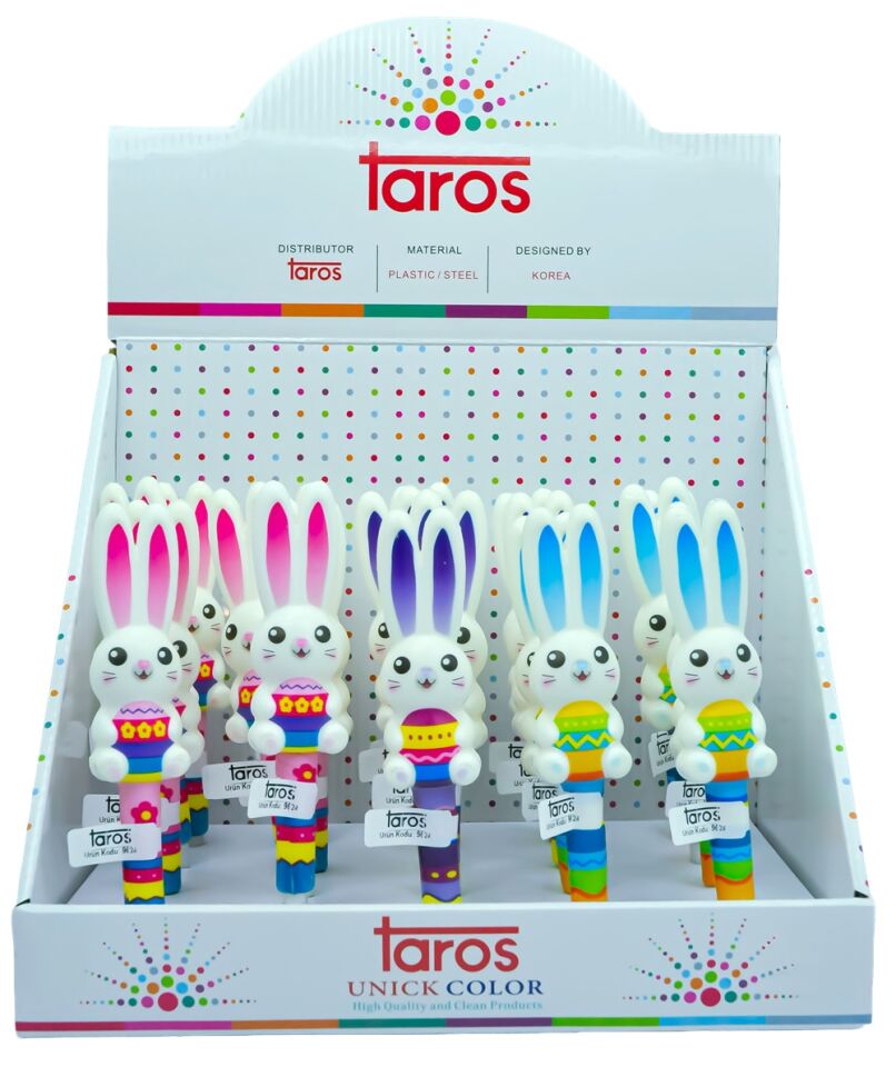 Taros Unick Color Tavşan Puffy Tükenmez Kalem