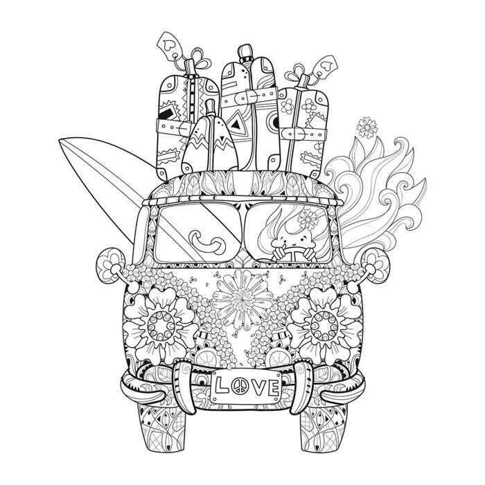 Artdeco Kids Desenli Tuval Boyama Seti 40x50 Cm Tren