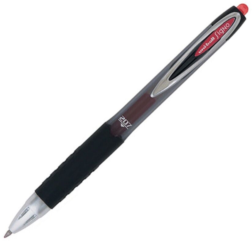 Uniball Signo 207 Micro 0.5 Mekanik Jel Kalem Kırmızı