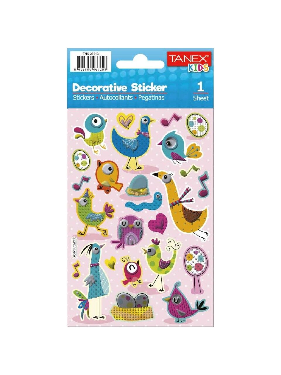 Tanex Tnx-27213 Puffy Şapşik Kuşlar Serisi