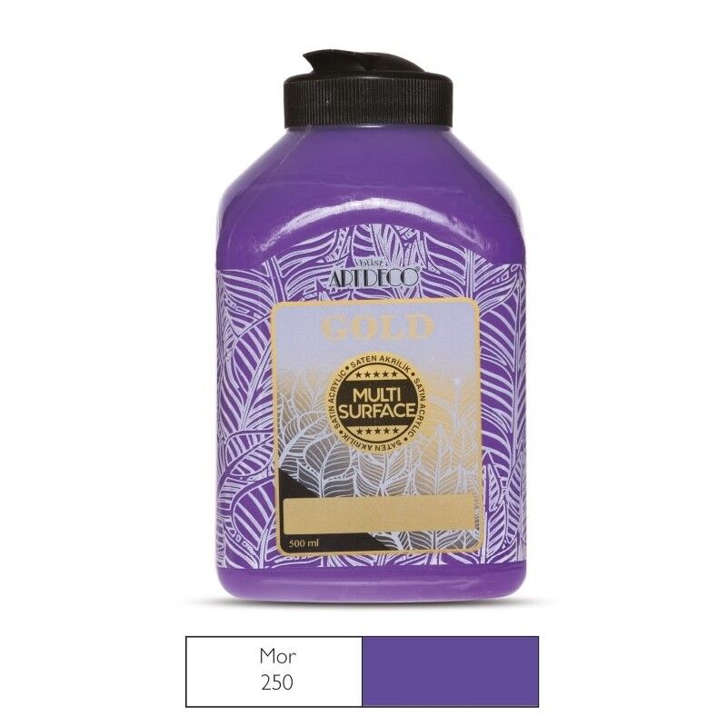 Artdeco Gold Multi-Surface Akrilik Boya 500 Ml Mor 250