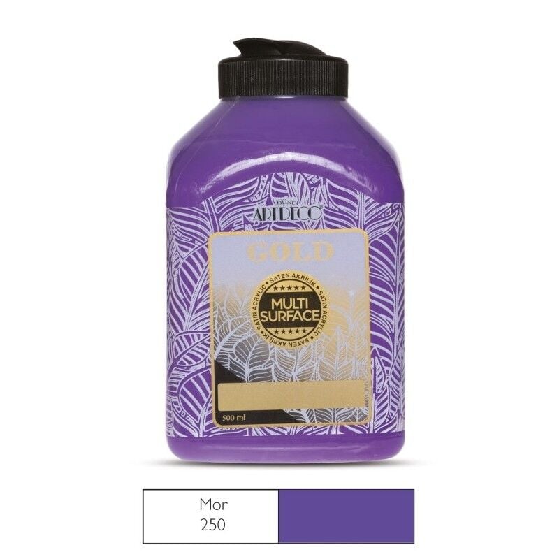 Artdeco Gold Multi-Surface Akrilik Boya 500 Ml Mor 250