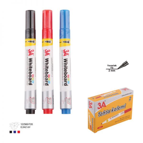 3A Beyaz Tahta Kalemi Siyah
