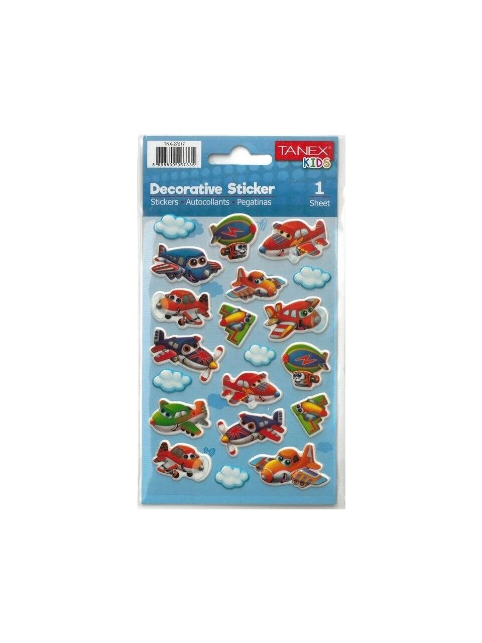 Tanex Tnx-27217 Puffy Sevimli Uçaklar Serisi