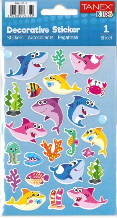 Tanex Tnx-27218 Puffy Sevimli Köpek Balıkları Serisi