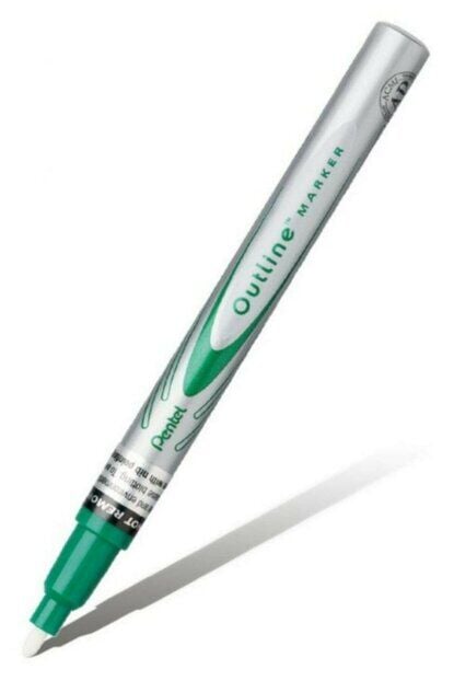 Pentel Kontürlü Markör Yeşil