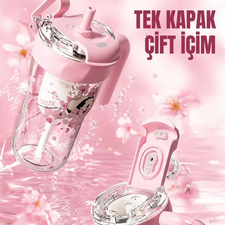 Diller 860 Ml Pembe Tritan Su Matara