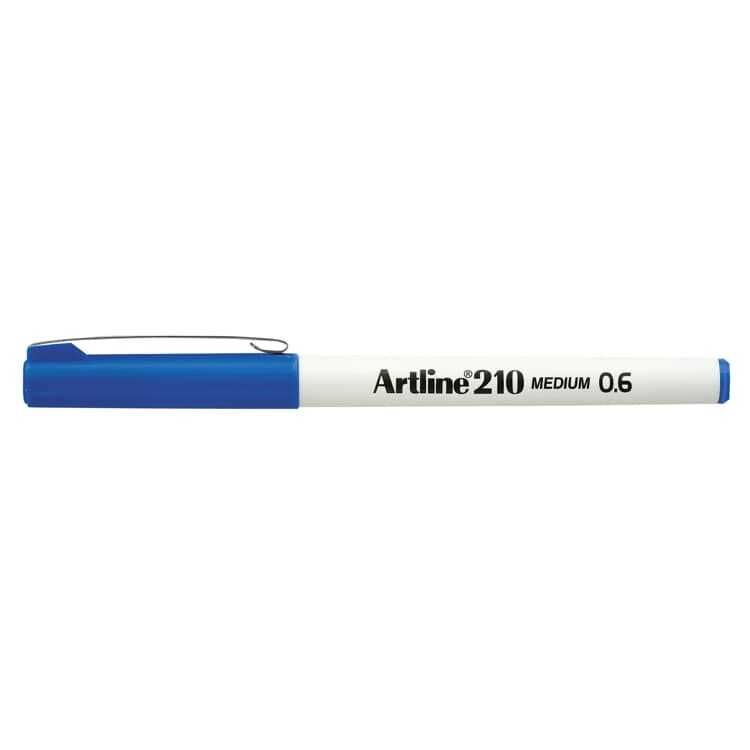 Artline 210N Keçe Uçlu Yazı Kalemi Uç 0,6 Mm Mavi