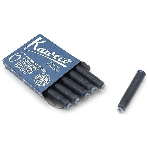 Kaweco 10000258 Kartuş 6 Lı Mavi/Siyah
