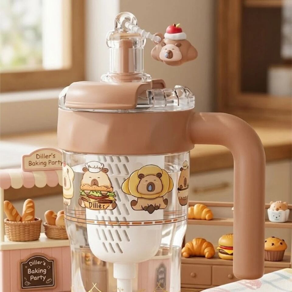 Diller 860 Ml Kahverengi Tritan Su Matara