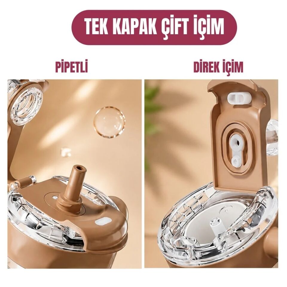 Diller 860 Ml Kahverengi Tritan Su Matara