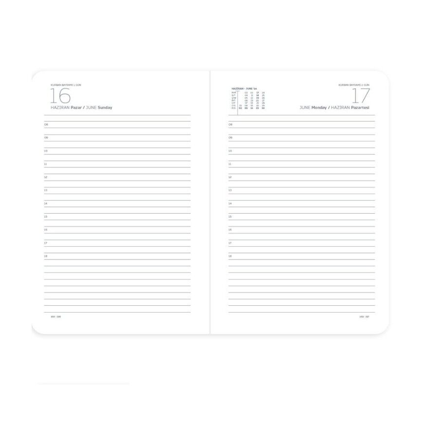 Gıpta 106-Eck Eko 17x24 Günlük Ajanda