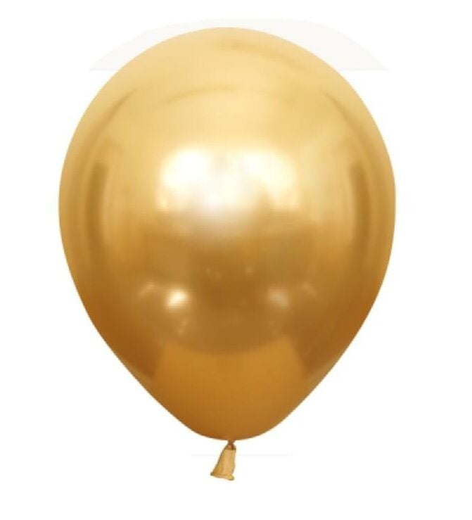 Kalisan Balon Metalik Mirror Gold 12'' 50 Li Paket