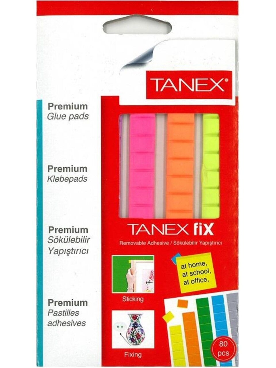Tanex Fix Yapıştırıcı Karışık Flo Renk 50 Gr