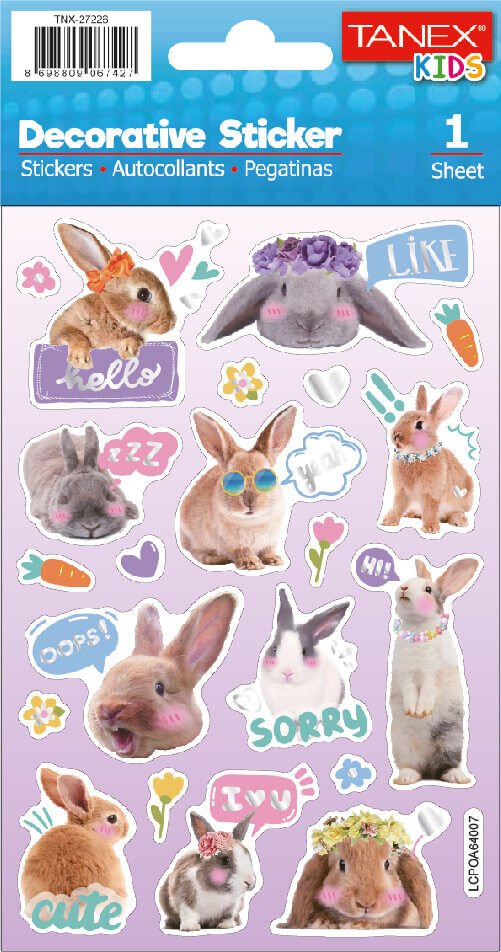 Tanex Tnx-27226 Puffy İnstagram Tavşanları Serisi