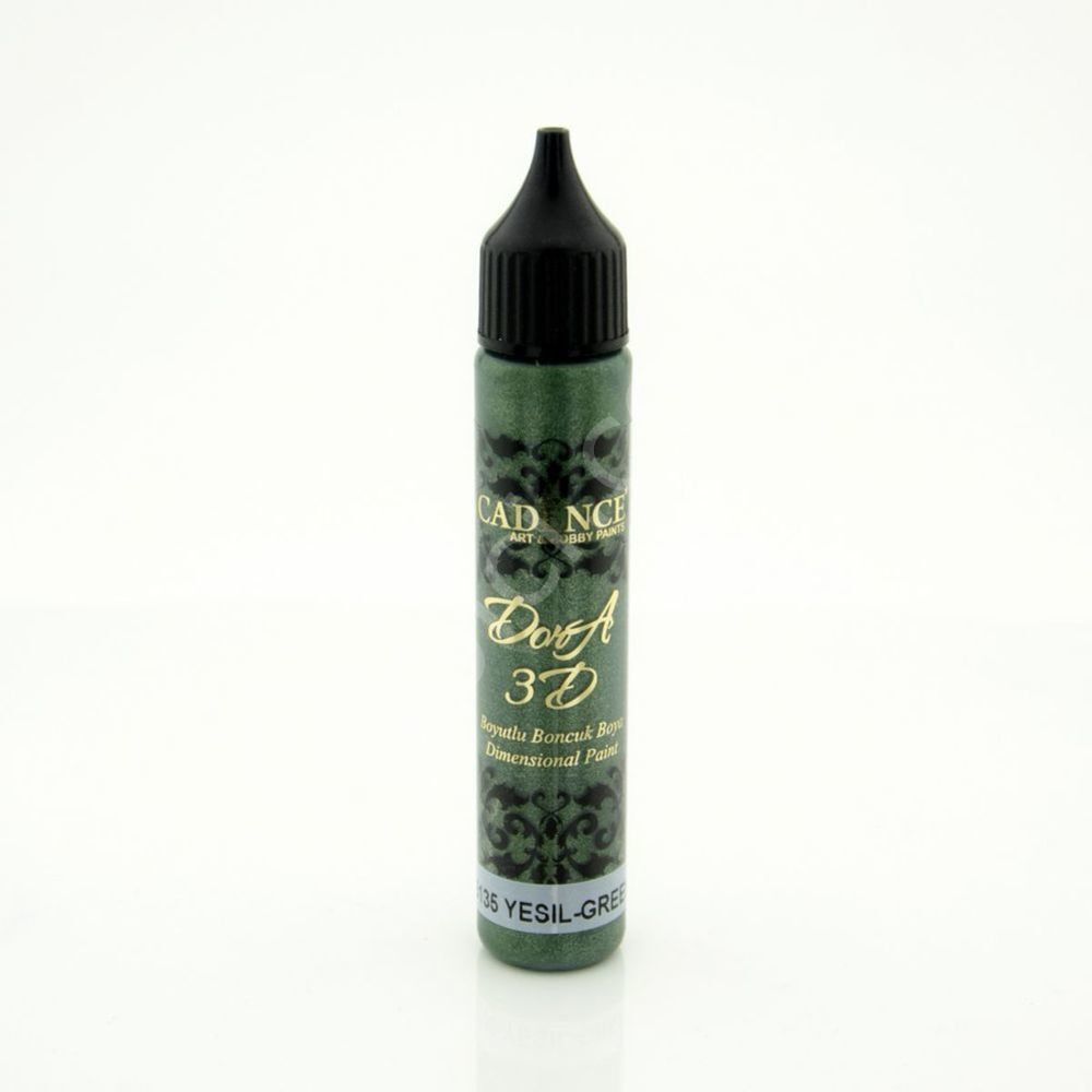 Cadence 3D Dora Boncuk Boya 5135 Yeşil 25 Ml